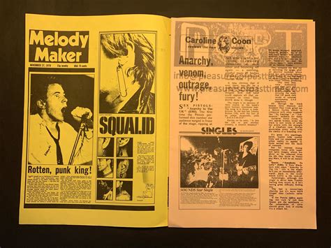 Punk Sex Pistols Anarchy In The Uk Press Book Single Pleasures Of Past Times