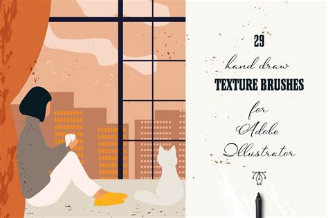 29 texture brushes - Illustrator, a Brush Add-On by Jenteva Art | How ...