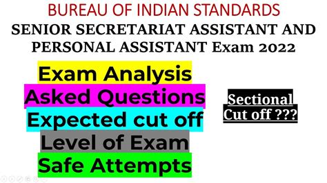 BIS SSA Exam Analysis 2022 Bis Ssa Exam Analysis Bis Ssa Expected