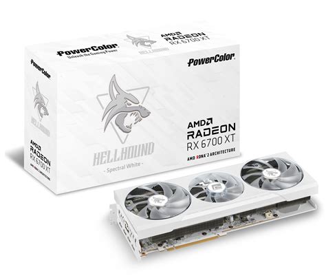 Powercolor Hellhound Spectral White Amd Radeon Rx 6700 Xt Gaming ...