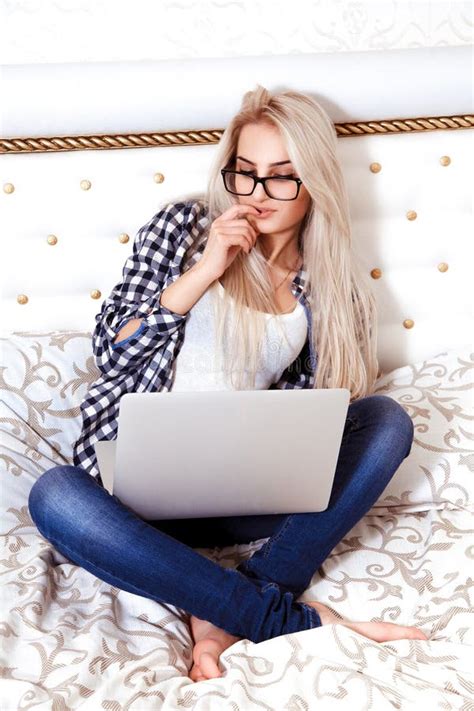 Nice Blonde Secretary With Big Boobs Working In An Office Stock Image Image Of Cabinet Desk