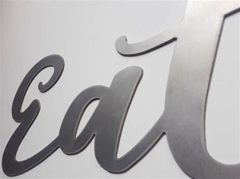Metal Eat Sign Cursive Eat Sign Dining Room Decor Etsy