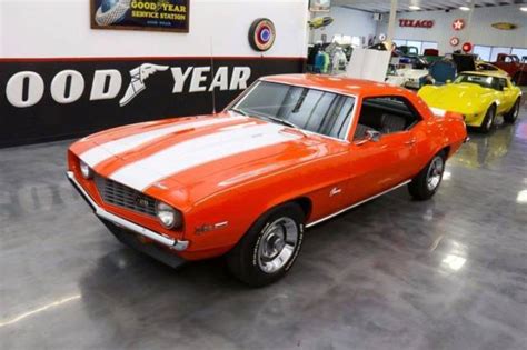 1969 Chevrolet Camaro 12322 Miles Orange with White Stripes Coupe 302 ci V8 Man