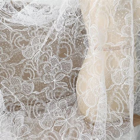 Off White Sequin Fabric