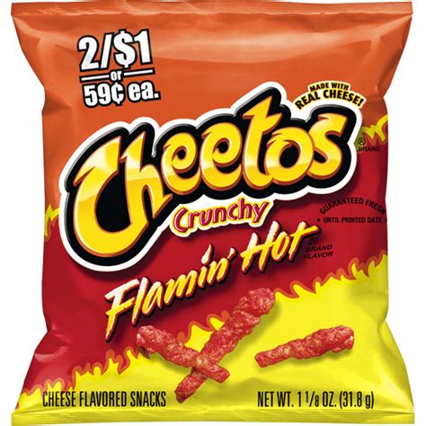 Cheetos Crunchy Cheese Flavored Snacks Flamin Hot 1 18 Oz Cheese And Puffed Snacks Sullivan