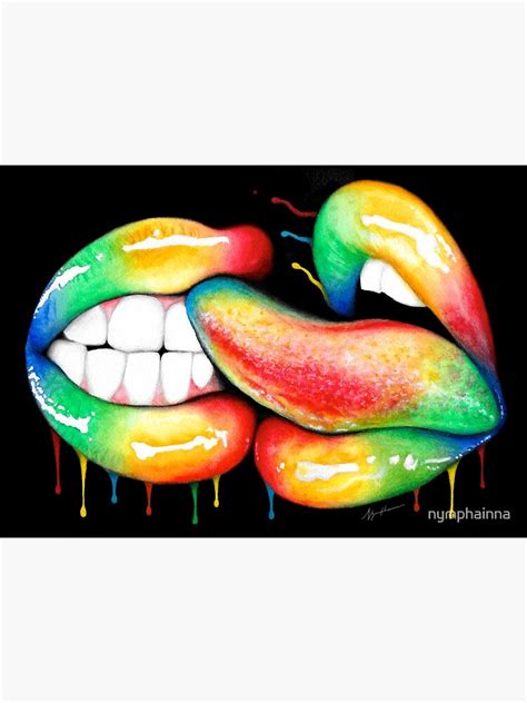 Licking Kiss Erotic Art Illustration Nude Sex Sexual Love Lovers