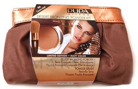 Set Pupa Desert Bronzing Powder Kit Light Sun Matt Powder G Bag