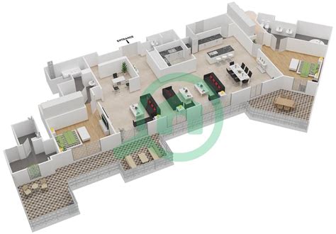 Floor Plans For Type Bedroom Penthouses In Eastern Mangrove