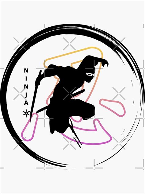 Ninja Assassin Sticker By Nicafab Redbubble