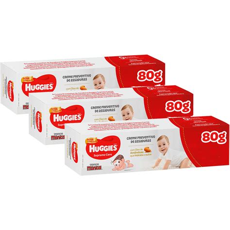 Creme De Assaduras Huggies Supreme Care 80g 3 Unidades Submarino