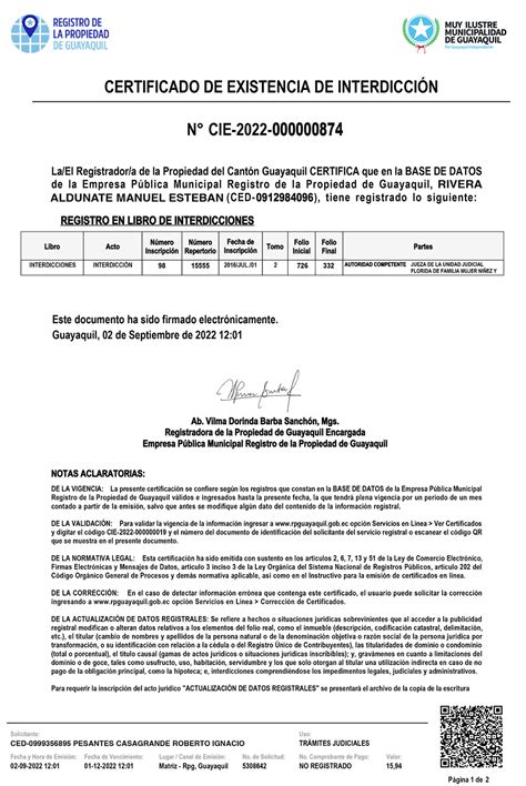 Certificado De Existencia Neiva Vrogue Co