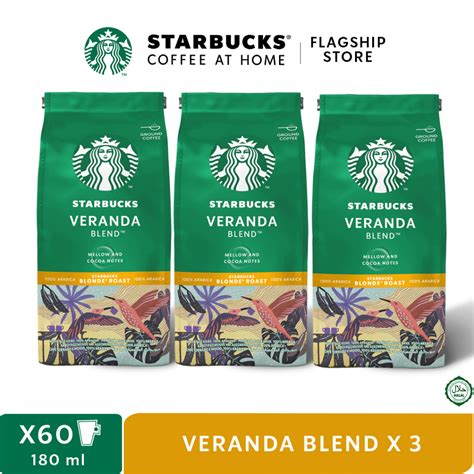 Pack Of STARBUCKS VERANDA BLEND Blonde Roast Ground Coffee Shopee