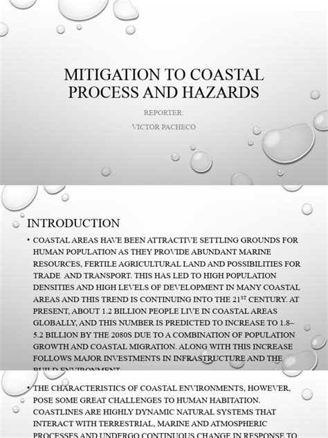 Mitigation To Coastal Process and Hazards | PDF