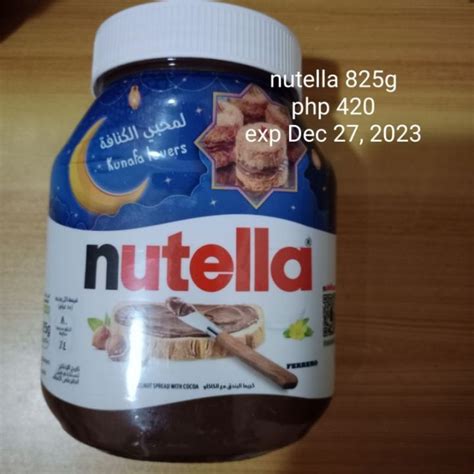Nutella Hazelnut Spread 825g Lazada Ph