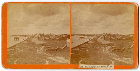 Lot Antique Real Photo Stereoview View St Augustine