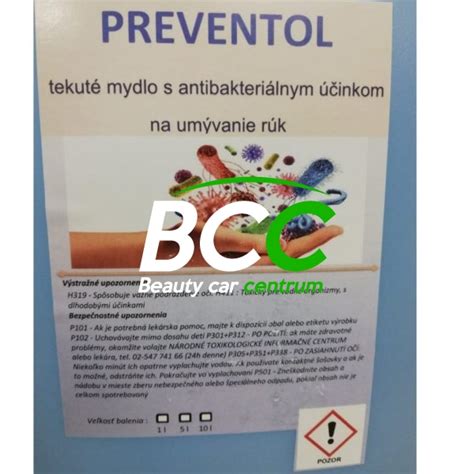 Preventol 10L dezinfekcia rúk - Shop Beauty Car Centrum