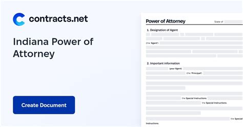 Download Indiana Power Of Attorney Templates Pdf