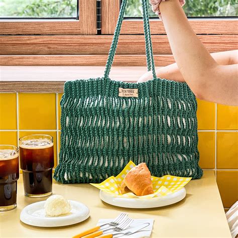 Lire Square Net Bag | Pattern ONLY – Yarn-a