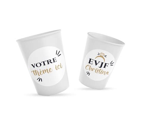 Stickers Autocollants Waterproof Pour Gobelet Evjf Mariage Etsy France