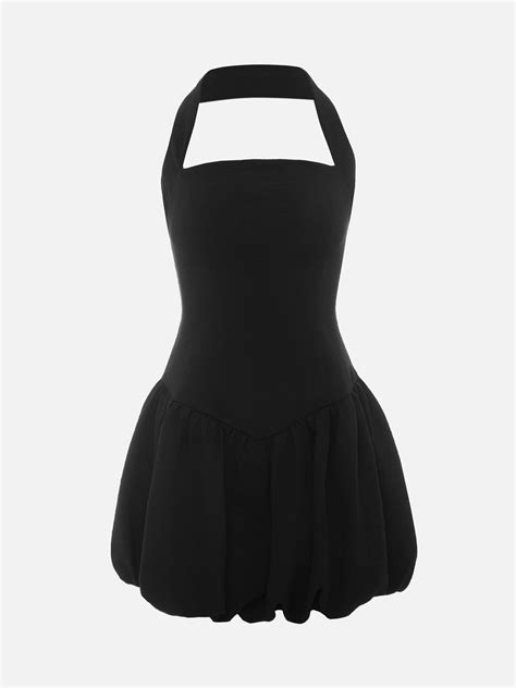 Платье мини на широких бретелях с объемной юбкой :: LICHI - Online ...