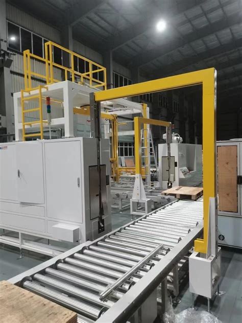 Automatic Pp Carton Box Bundling Strapping Machine With Conveyor System