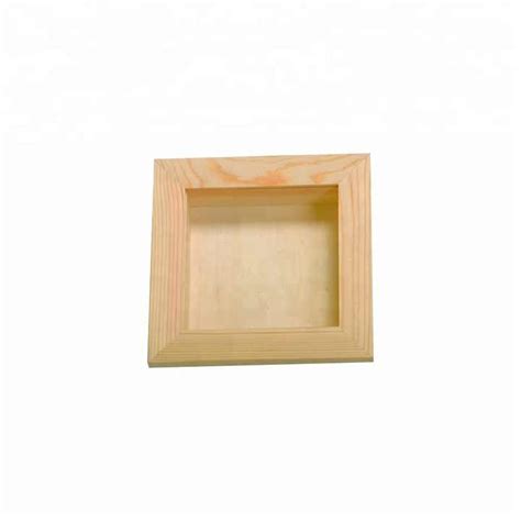 Unfinished Wood Shadow Boxes Customizable Display Frames