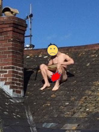 Naked Man Spotted Sitting On Roof After Cops Enter His Home In Drug Raid The Sun The Sun