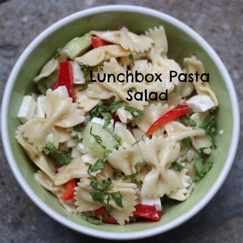 Greek Ish Pasta Salad For The Lunchbox Real