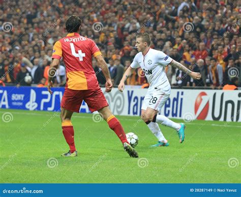 Galatasaray FC - Manchester United FC Editorial Stock Image - Image of ...