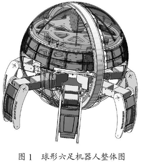 一种独轮车式球形六足机器人结构设计参考网