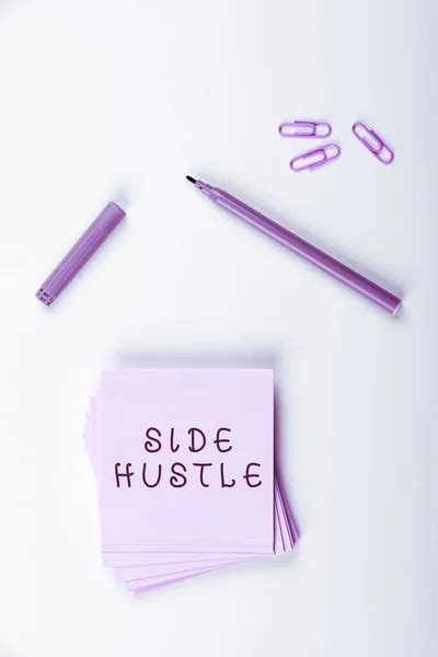 Inspiration Showing Sign Side Hustle Conceptual Photo Way Make Some