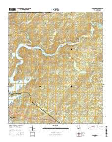 Hillabee Creek Topo Map In Tallapoosa County Alabama