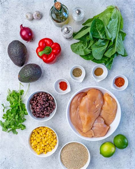 Taco Chicken Quinoa Bowl Healthy Fitness Meals