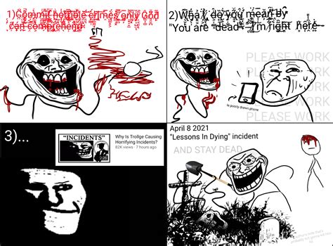 Trollface Kills Trollge Or Something Like That Idk By Lizzthenormie On