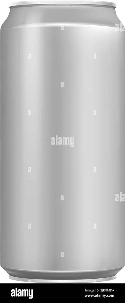 Realistic Drink Container Metal Can Blank Mockup Stock Vector Image