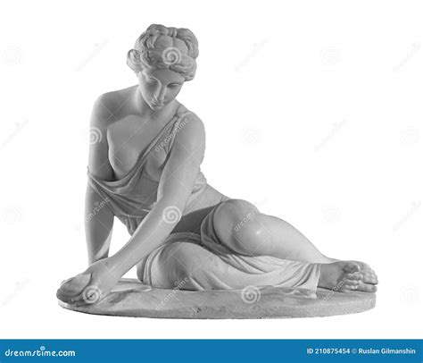 Ancient Marble Statue Of A Nude Woman Antique Naked Female Sculpture Stock Photo Image Of
