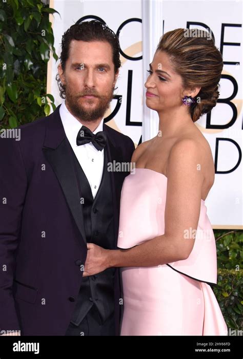 Matthew McConaughey and Camila Alves arriving for the 72nd Annual