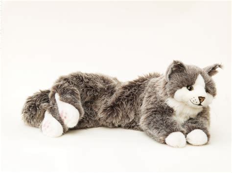 Kösen Katze Maine Coon 74 cm grau weiß Jodie Plüschtier Teddys Rothenburg