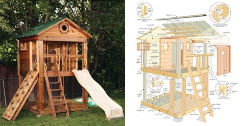 Amazing Kids Playhouse Plans Free Kinder Spielhaus Garten