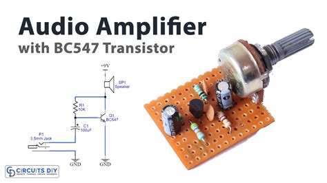 Transistor Audio Amplifier Circuit With Pcb - Circuit Diagram