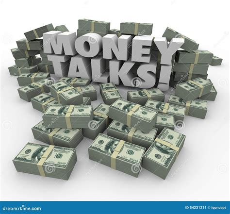 Money Talks Saying Cartoon Illustration CartoonDealer 39594640