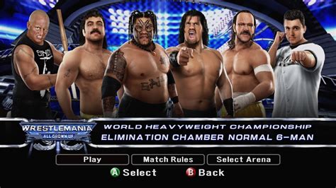 WWE SmackDown Vs Raw 2008 Elimination Chamber YouTube