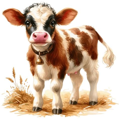 premium psd vaca ilustracao vaca