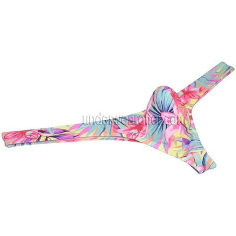 Fashion Print Mens Thongs And G Strings Mens Bikini Thong Underwear Low Rise Bulge G String
