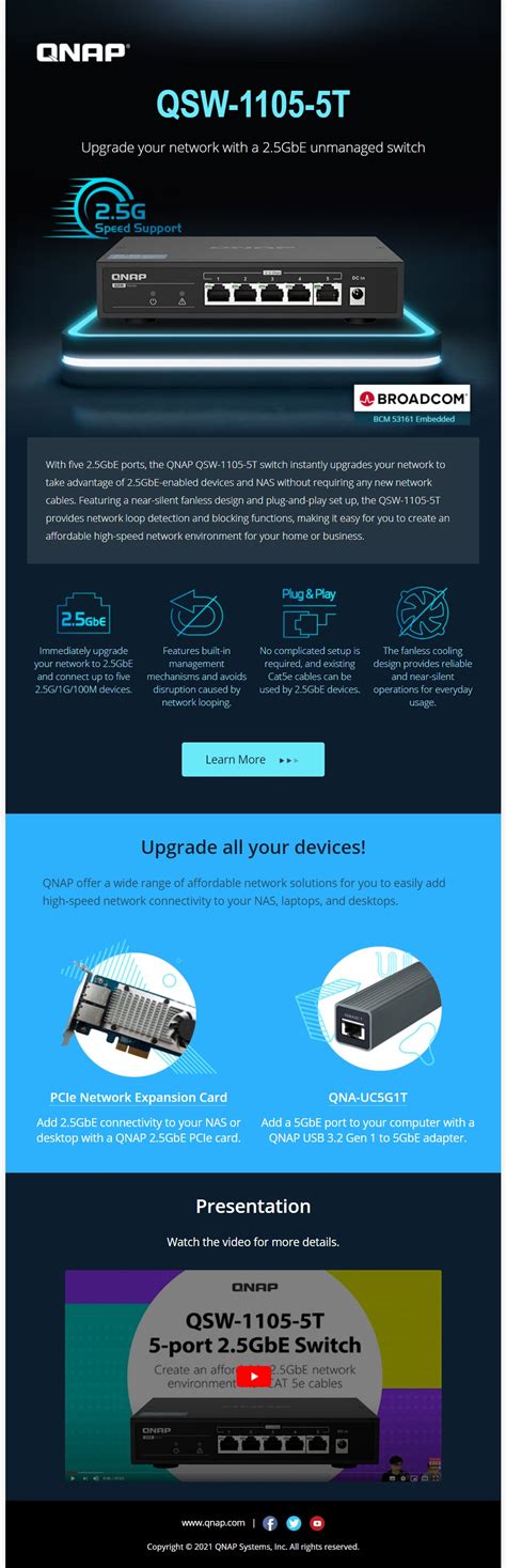 [Product] QSW-1105-5T – QNAP Marketing Resource