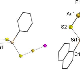 Molecular Structure Of 3 Left And 4 Right Ellipsoids Drawn At 50