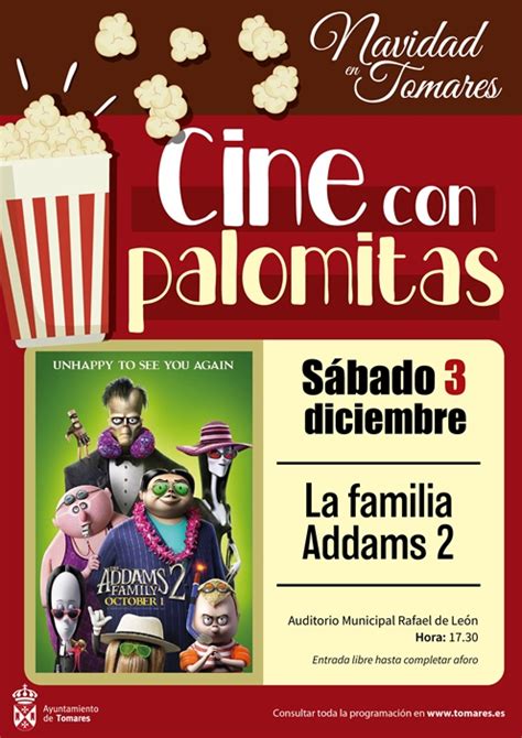 DISFRUTA DEL CINE CON PALOMITAS ESTE SÁBADO 3 DE DICIEMBRE CON LA