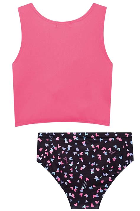 Bikini Pink Hearts Minius