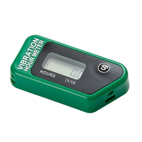 Digital Wireless Vibration Hour Meter Resettable Meter For Motorcycle