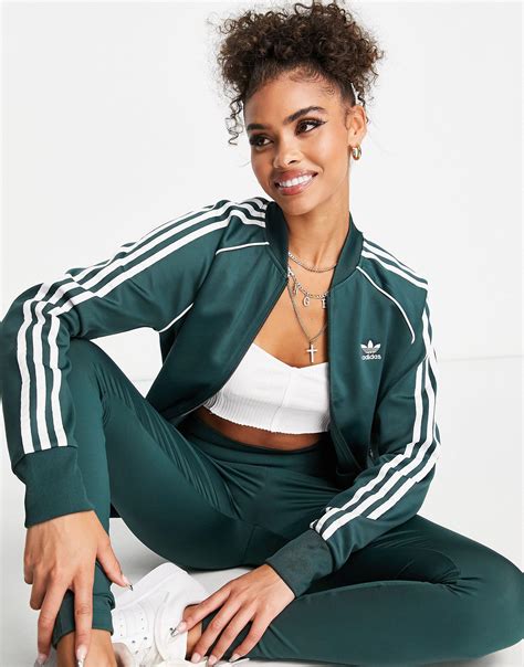 Adidas Originals Sst Track Top In Green Lyst